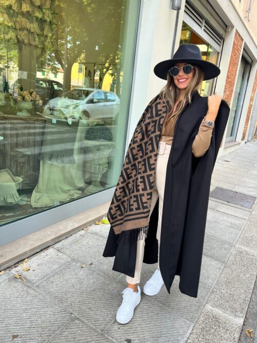 sciarpa stola Fendi inspired lurex