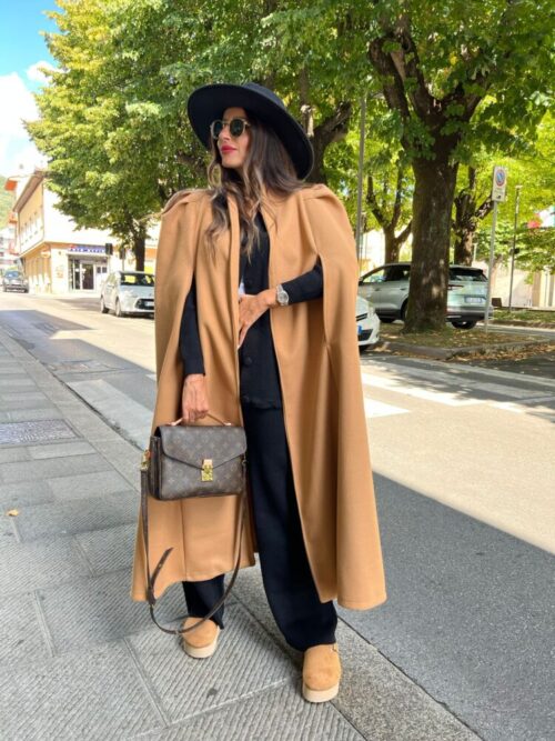 CAPPOTTO MANTELLA CAMEL