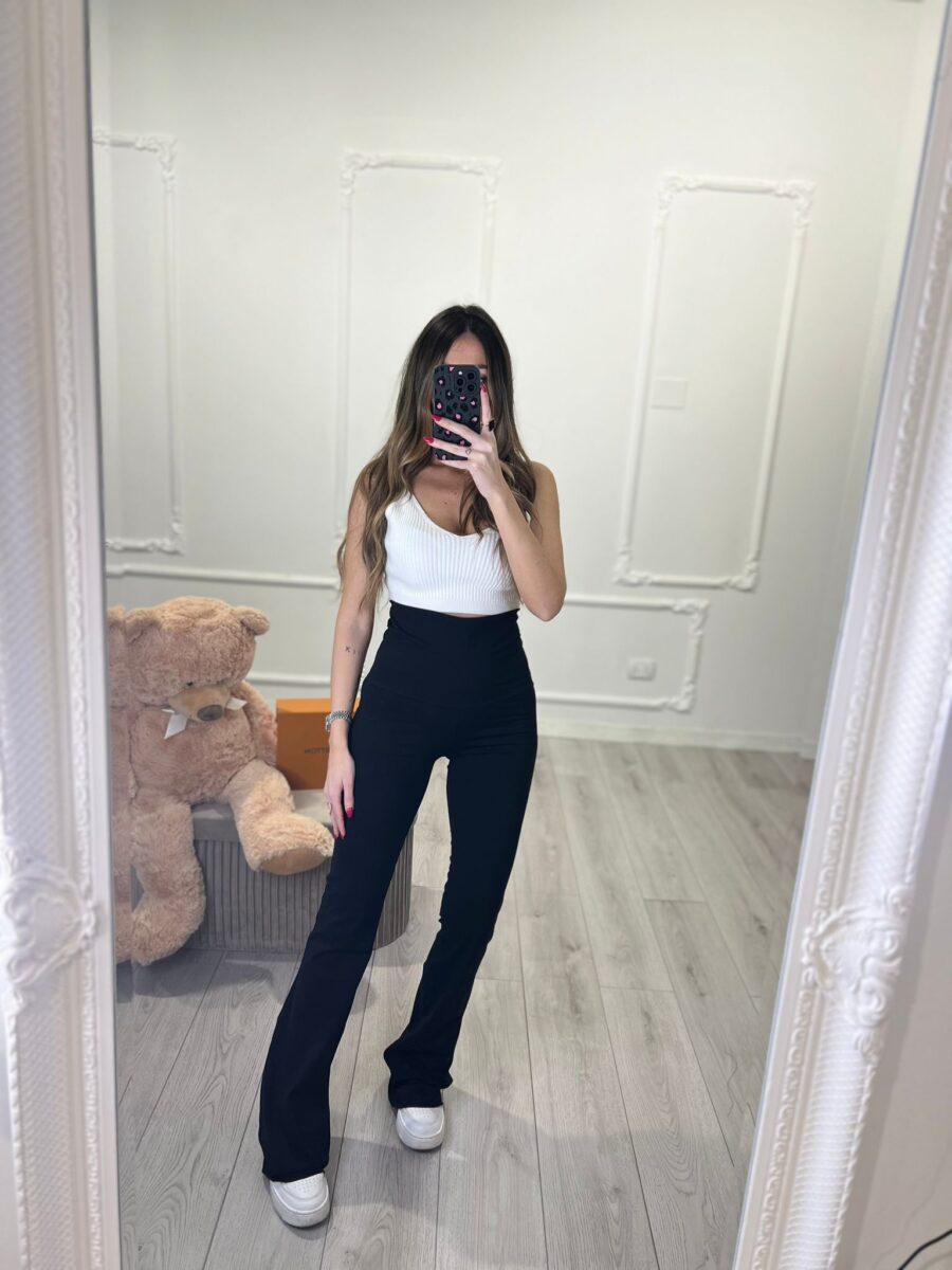 LEGGINGS ZAMPA COTONE nero