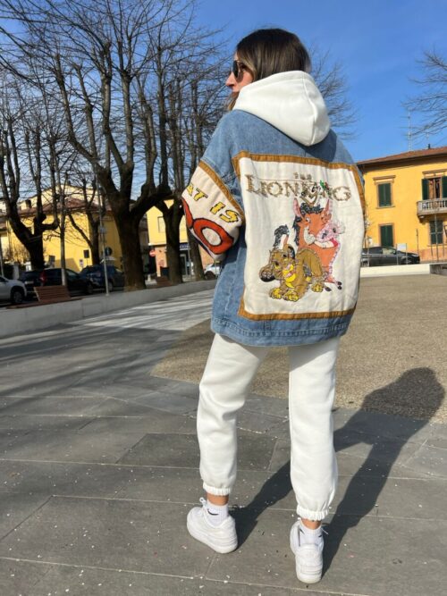 Giacchetto jeans simba timon e pumba