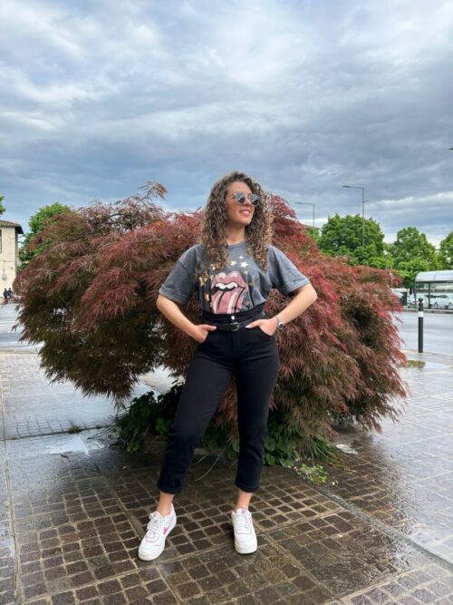 Jeans caramella nero