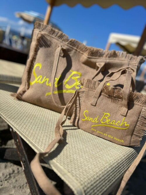 BORSA MARE JUTA SAND BEACH gialla