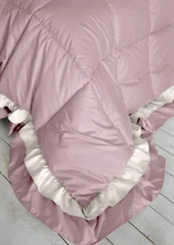 Piumone Matrimoniale Anais rosa gala panna