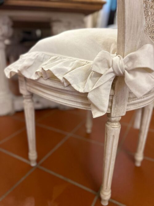 copricuscino sedia naturale