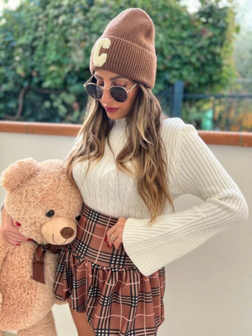 cappellino Celine inspired cioccolato