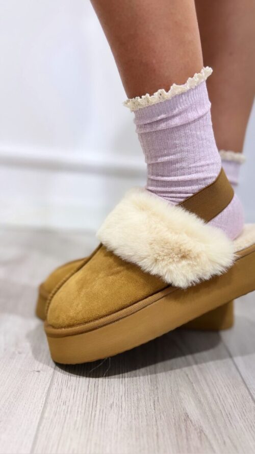 calzini rosa lurex trina