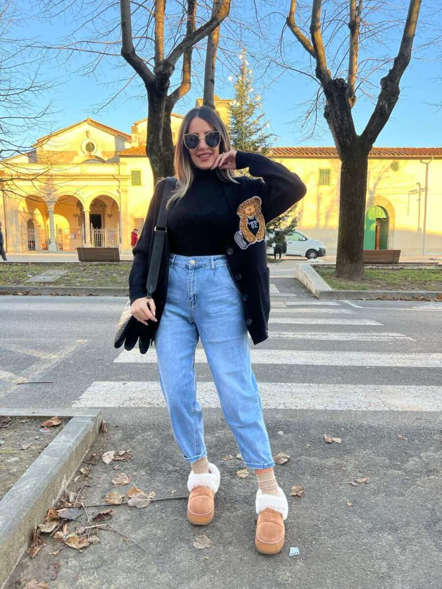 Jeans Ballon lavaggio chiaro