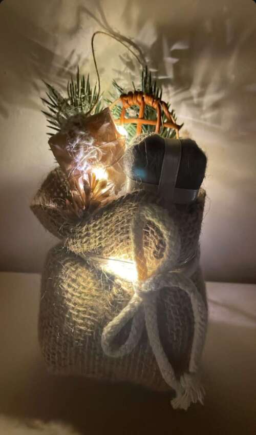 SACCOCCINO LUMINOSO PACCHETTO grigio