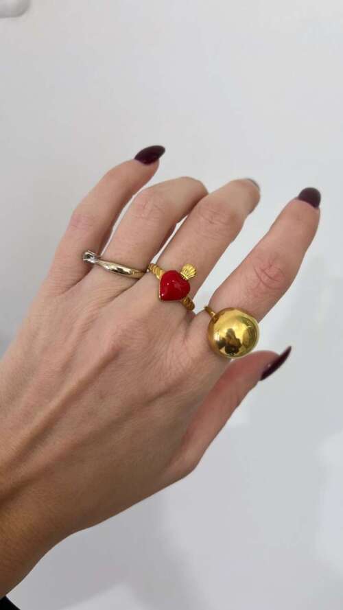 aNELLO CON TONDO ORO