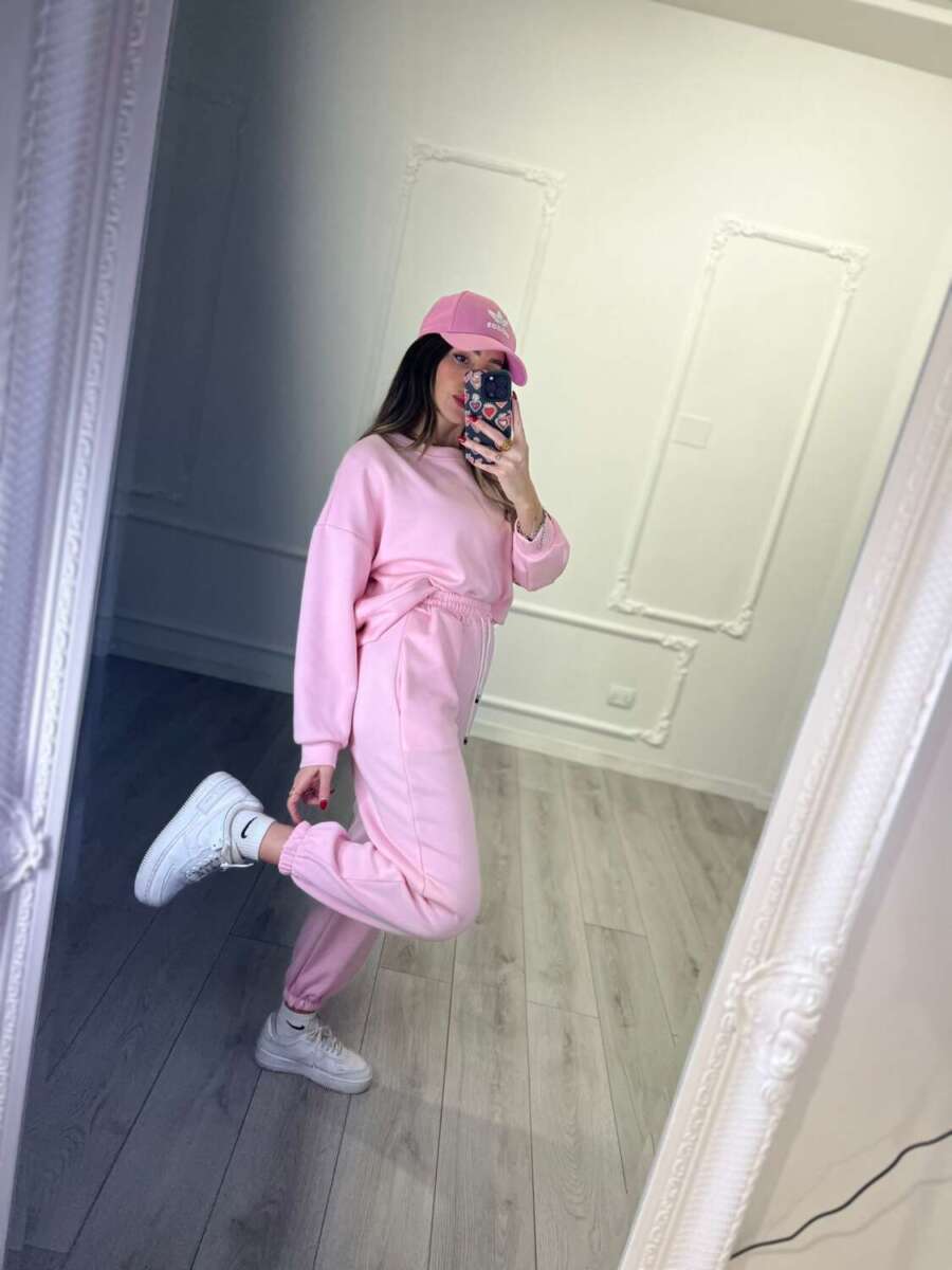 PANTALONE TUTA rosa Elsa