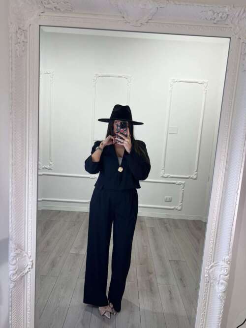 Tailleur Nero Gold Button