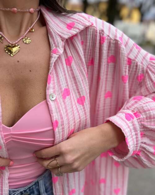 Collana Cordoncino Rosa ♥