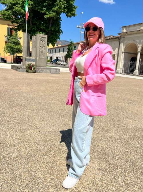 Blazer Rosa Barbie Lino