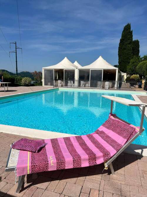 Telo Mare Maculato fucsia