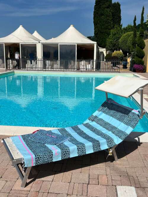 TELO MARE Maculato azzurro