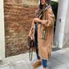 cappotto felpa camel foderato
