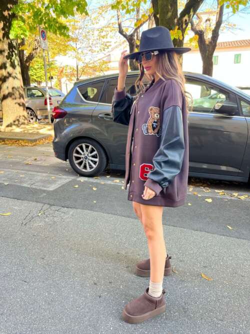 giacchetto college orso marrone