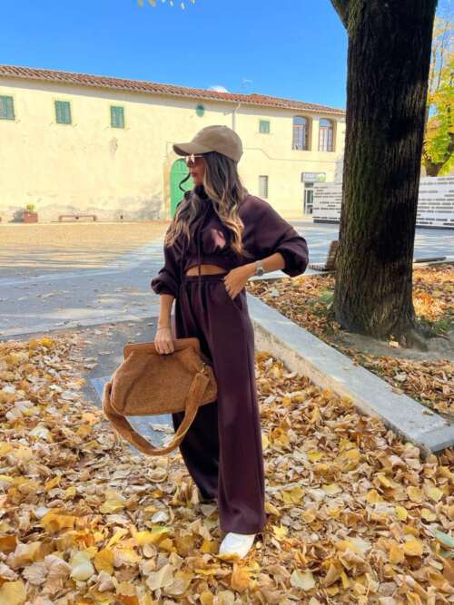 pantalone dimanche campana marrone