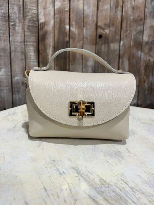 mini borsetta bamboo beige