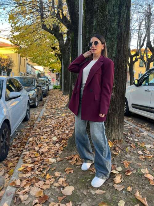 Blazer clelia bordeaux