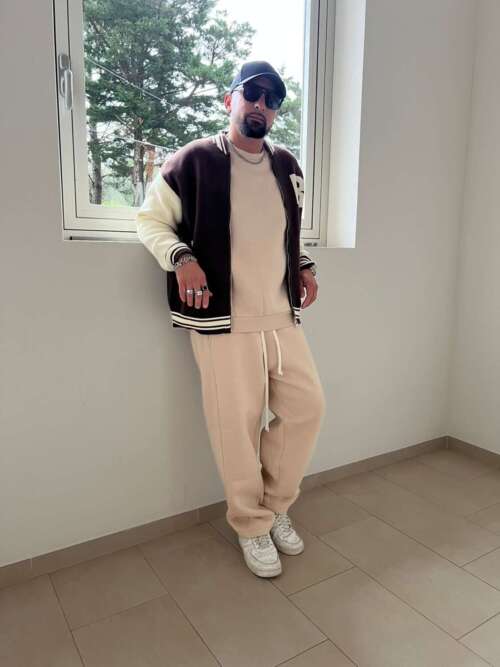 PANTALONE FELPA BASIC BEIGE