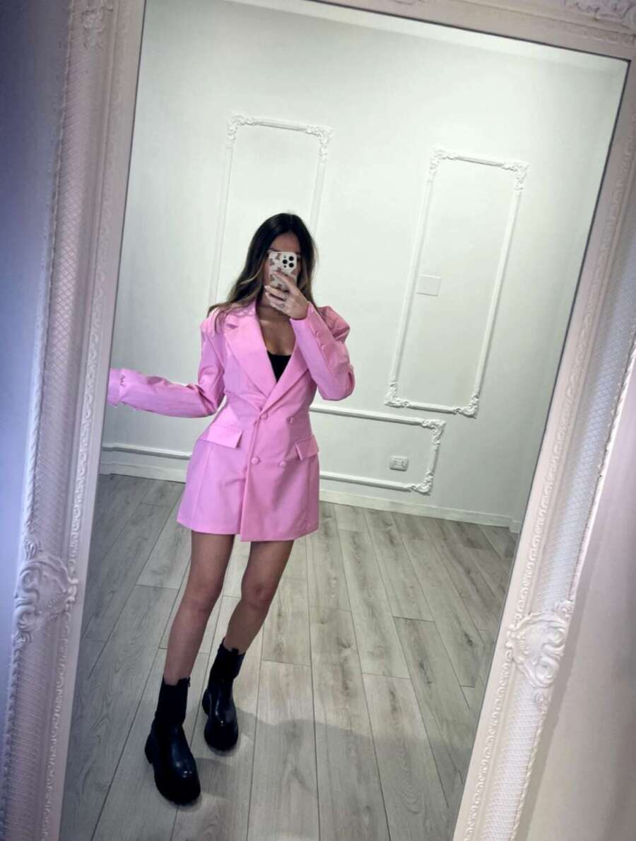 Abitino blazer honey rosa