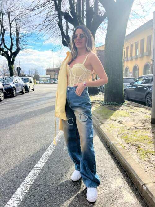 Corpetto lady enchanted giallo