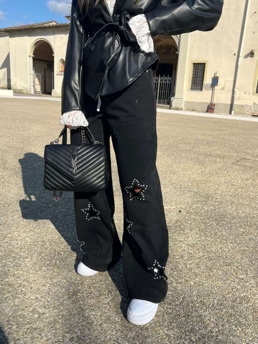 Jeans nero truly star