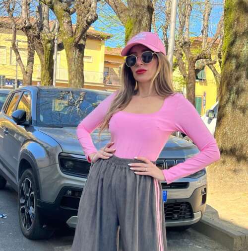 BODY BASIC ROSA BABY manica Lunga