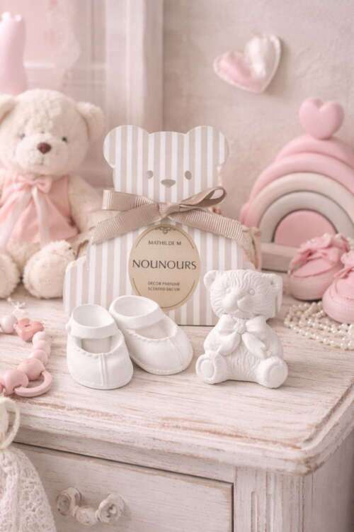 Mathilde M. Cofanetto nascita con gessetti Nounours