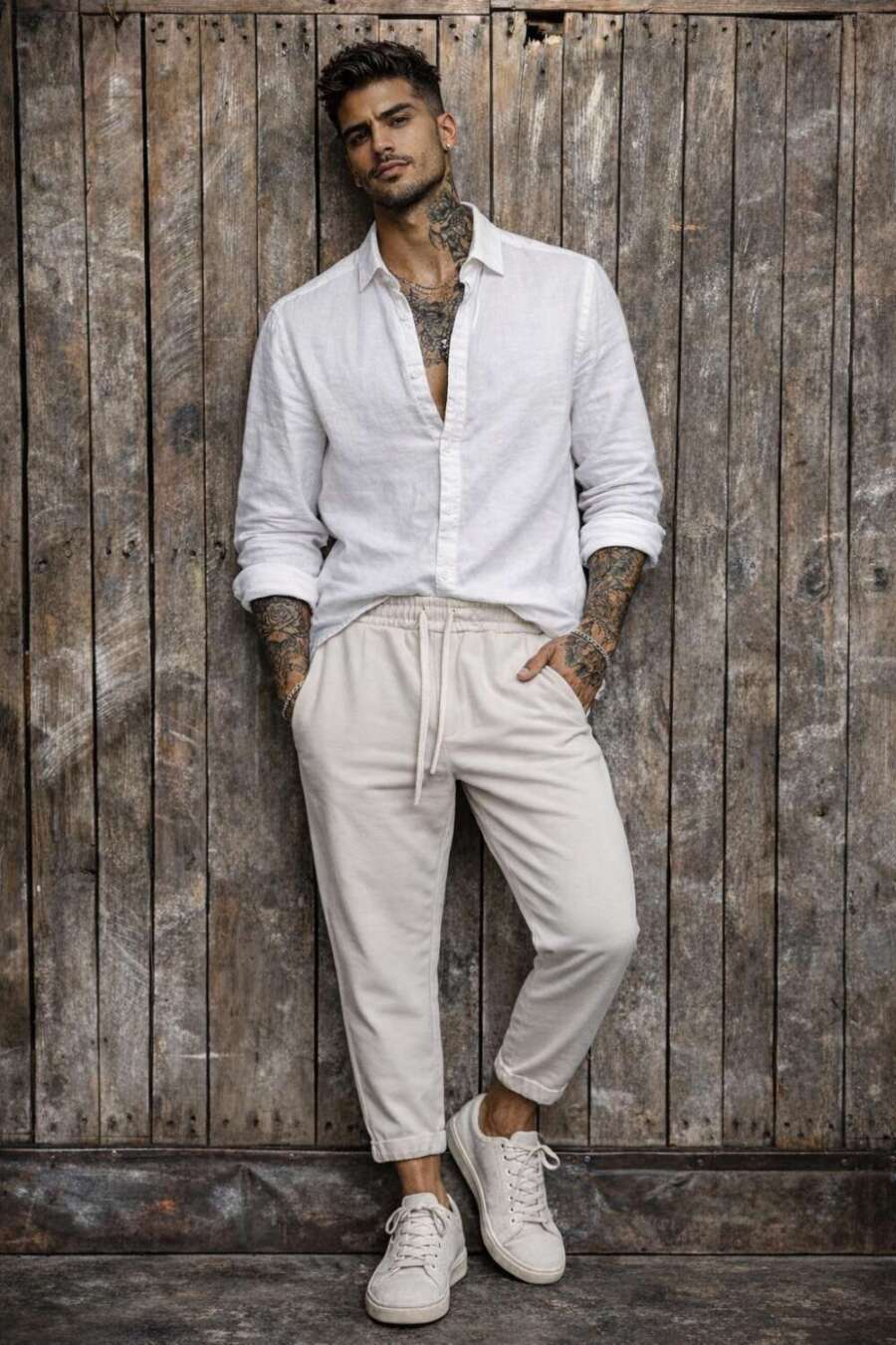 pantalone beige man