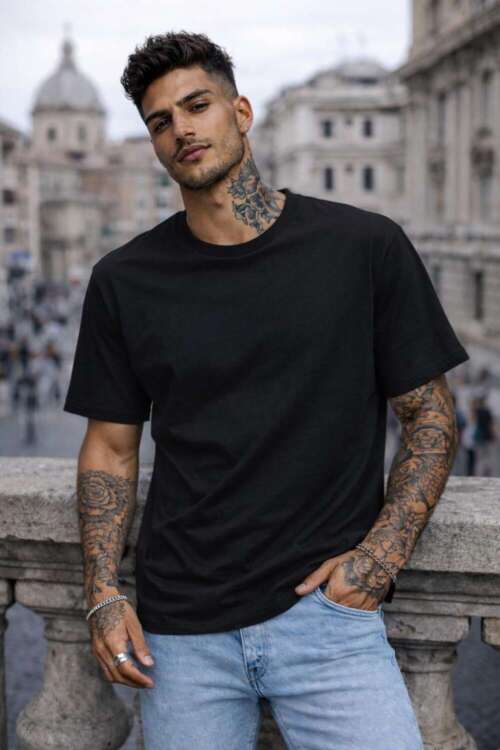 T-SHIRT BASIC OVER NERA