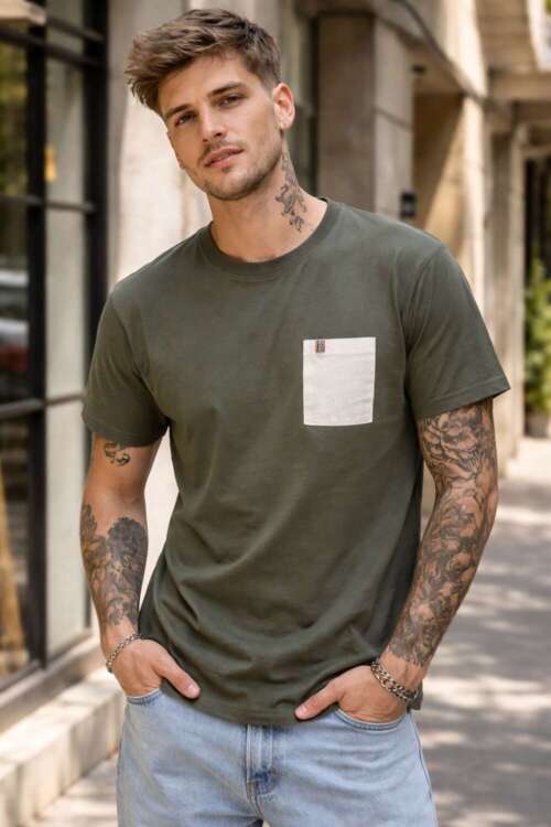 T-SHIRT TASCHINO VERDE