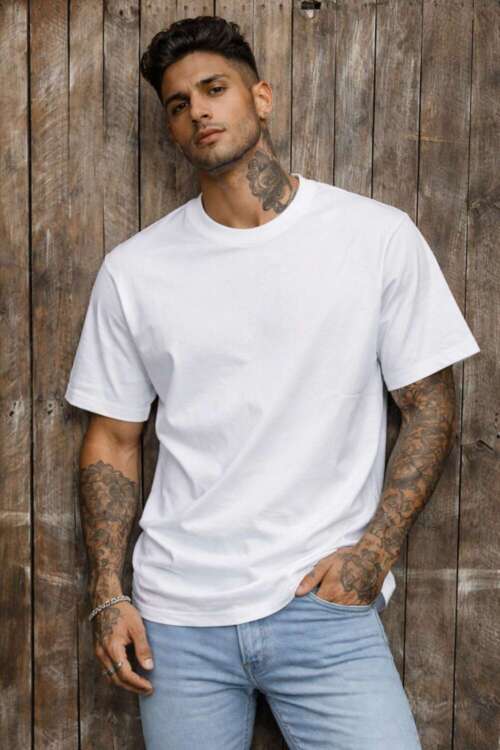 t-shirt bianca basic MM