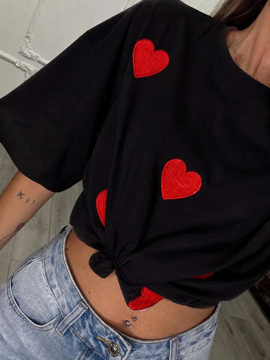 t-shirt Cuore MIO nERA