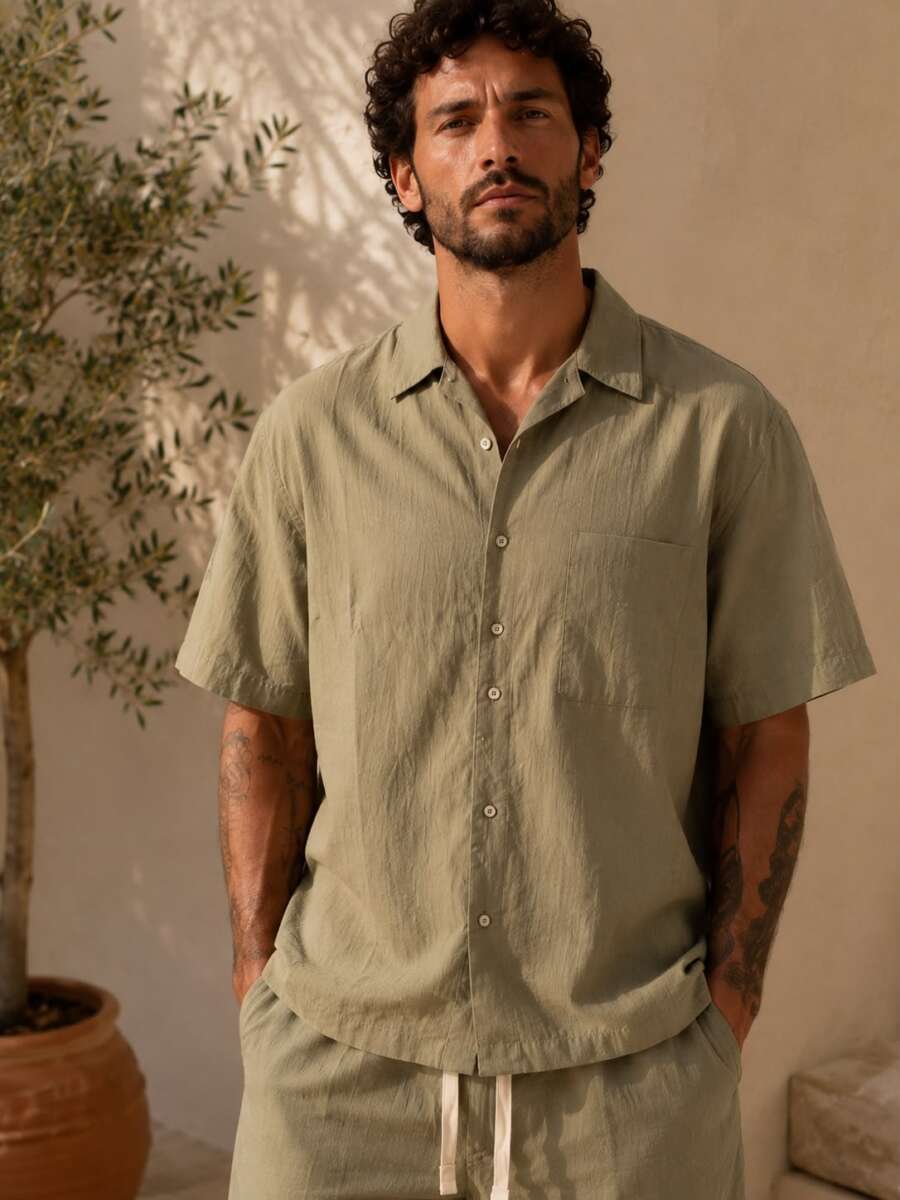 camicia enos Verde