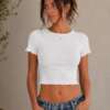 Top frill bianco