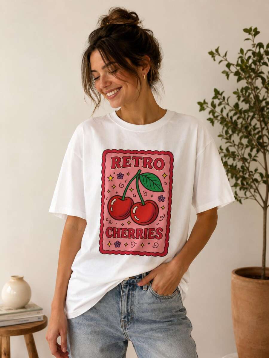 t-shirt retro cherries