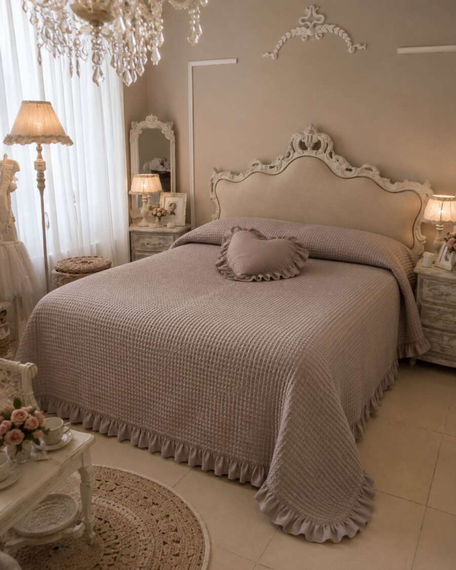 Copriletto Darling Matrimoniale Tortora