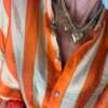 camicia formentera coreana riga gialla e arancio - immagine 3