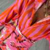 camicia formentera coreana riga arancio rosa - immagine 4