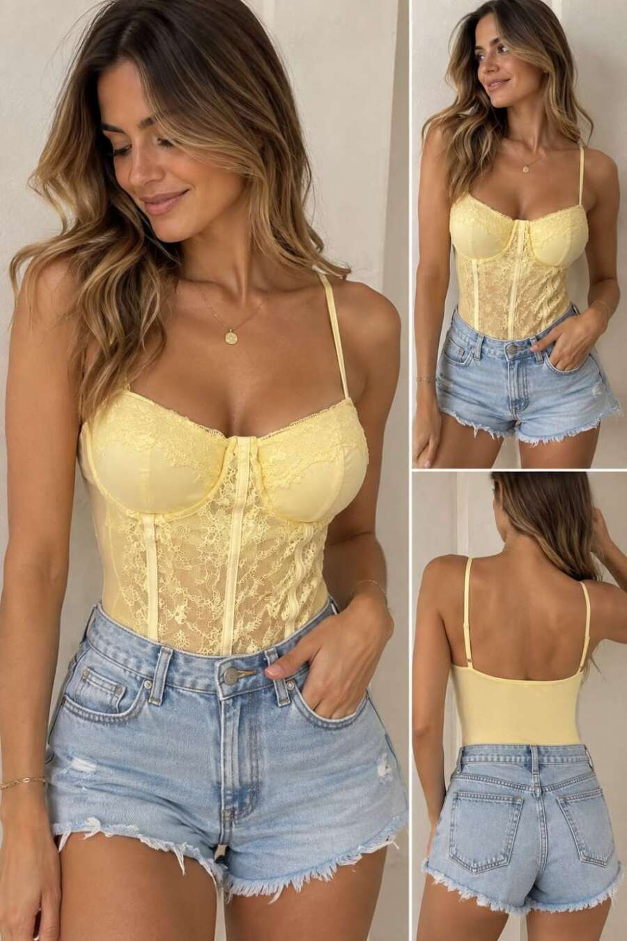 Body Bustier Giallo