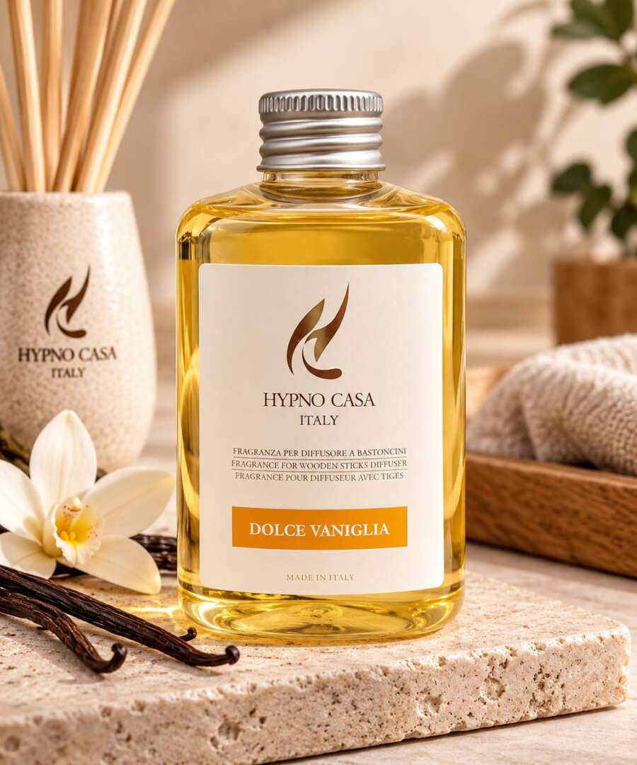 HYPNO CASA Ricarica Refill per Diffusore Profumatore 200ml DOLCE VANIGLIA