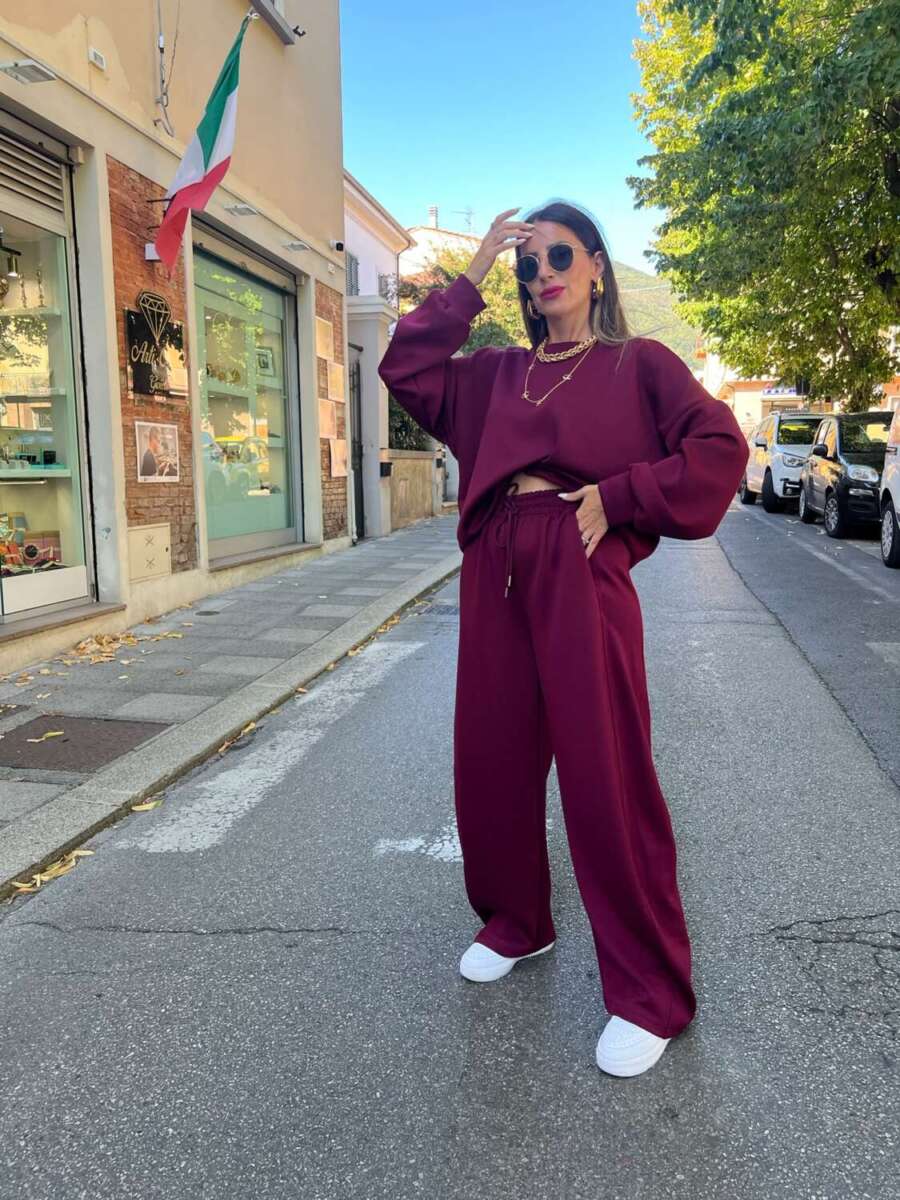 pantalone new york bordeaux