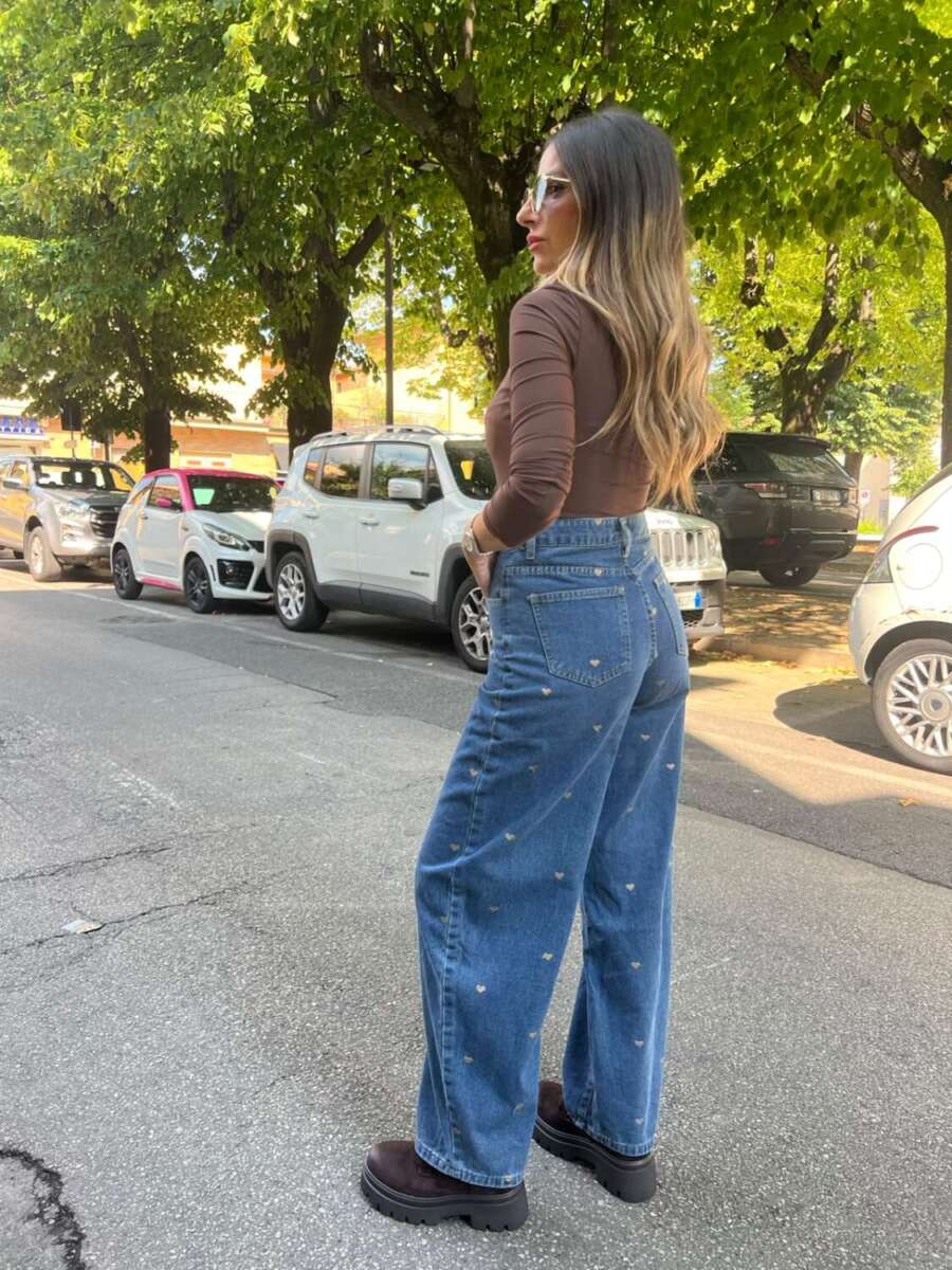 JEANS blue cuoricini