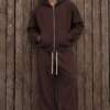 Completo tuta Brown felpato