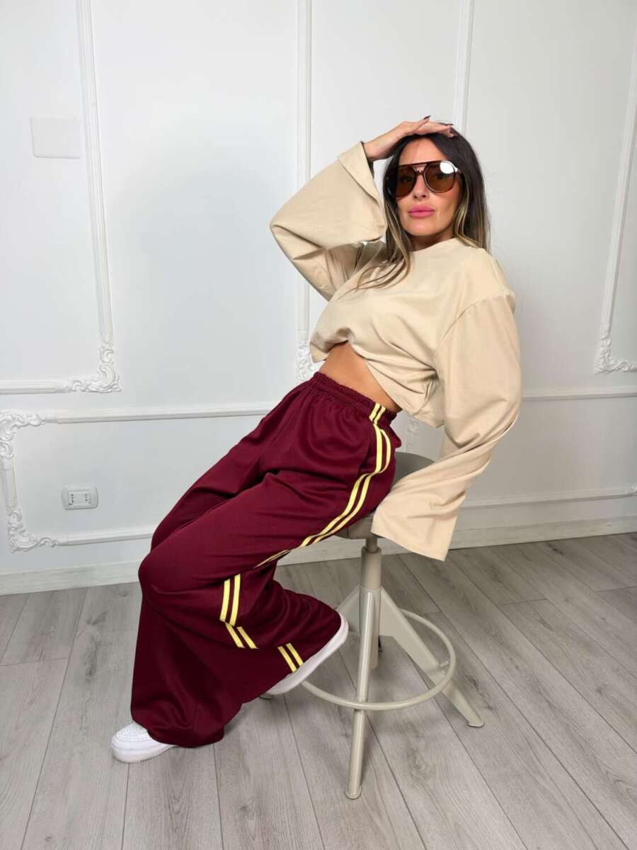 pantalone samba bordeaux
